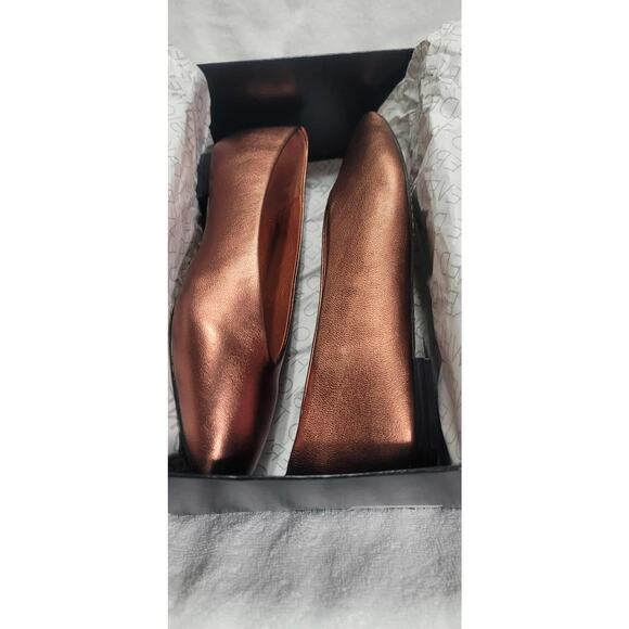 NWT Women's Birdies The Crane Copper Square Toe Leather Ballet Flats size 10.5 - Picture 5 of 7
